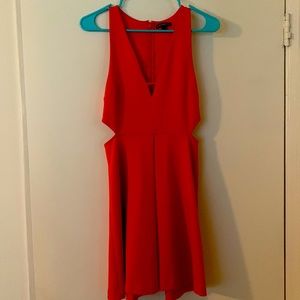 Express fit and flare cut out dress. Size 4.